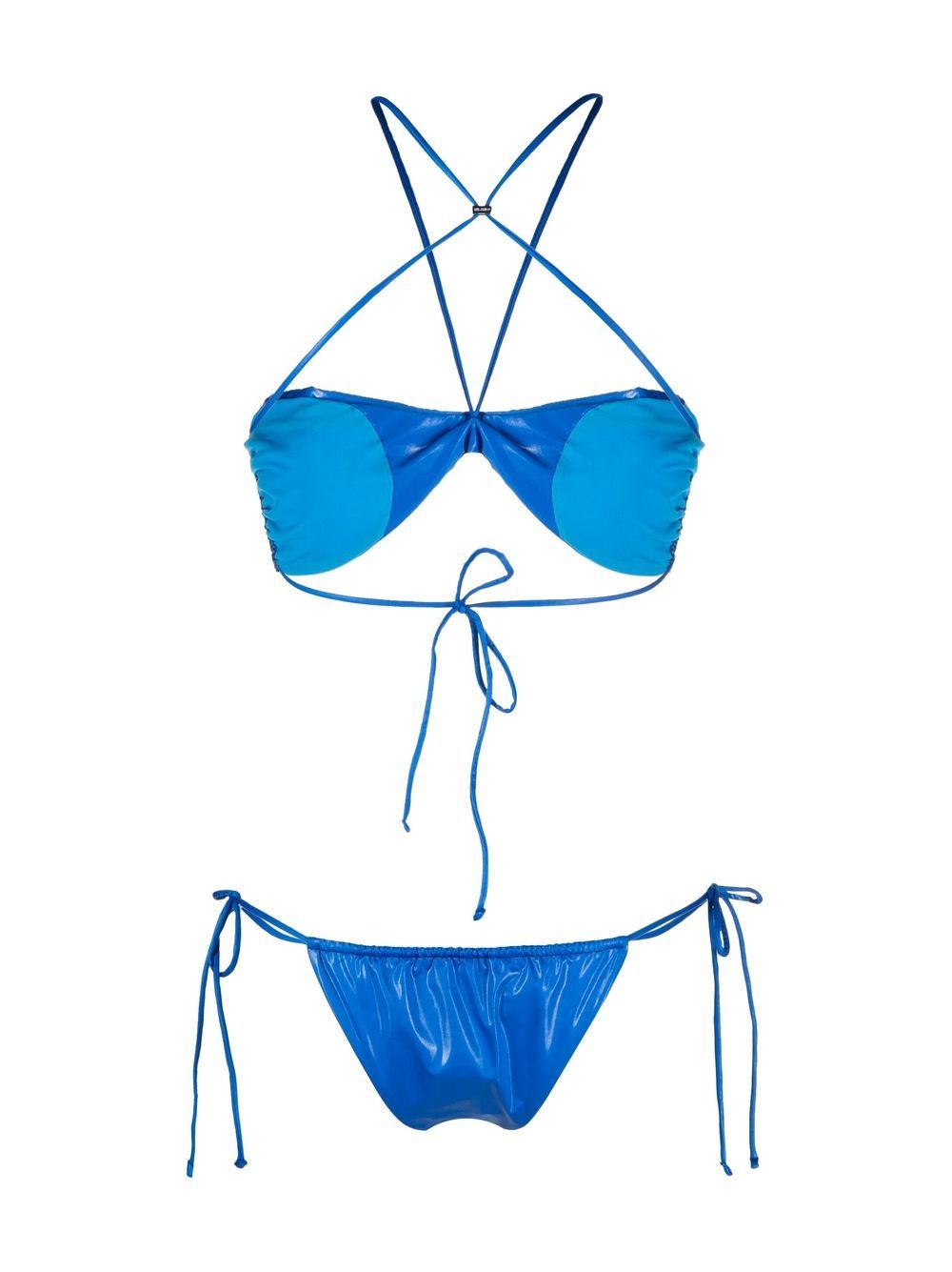 The Attico Bandeau bikini - Blauw