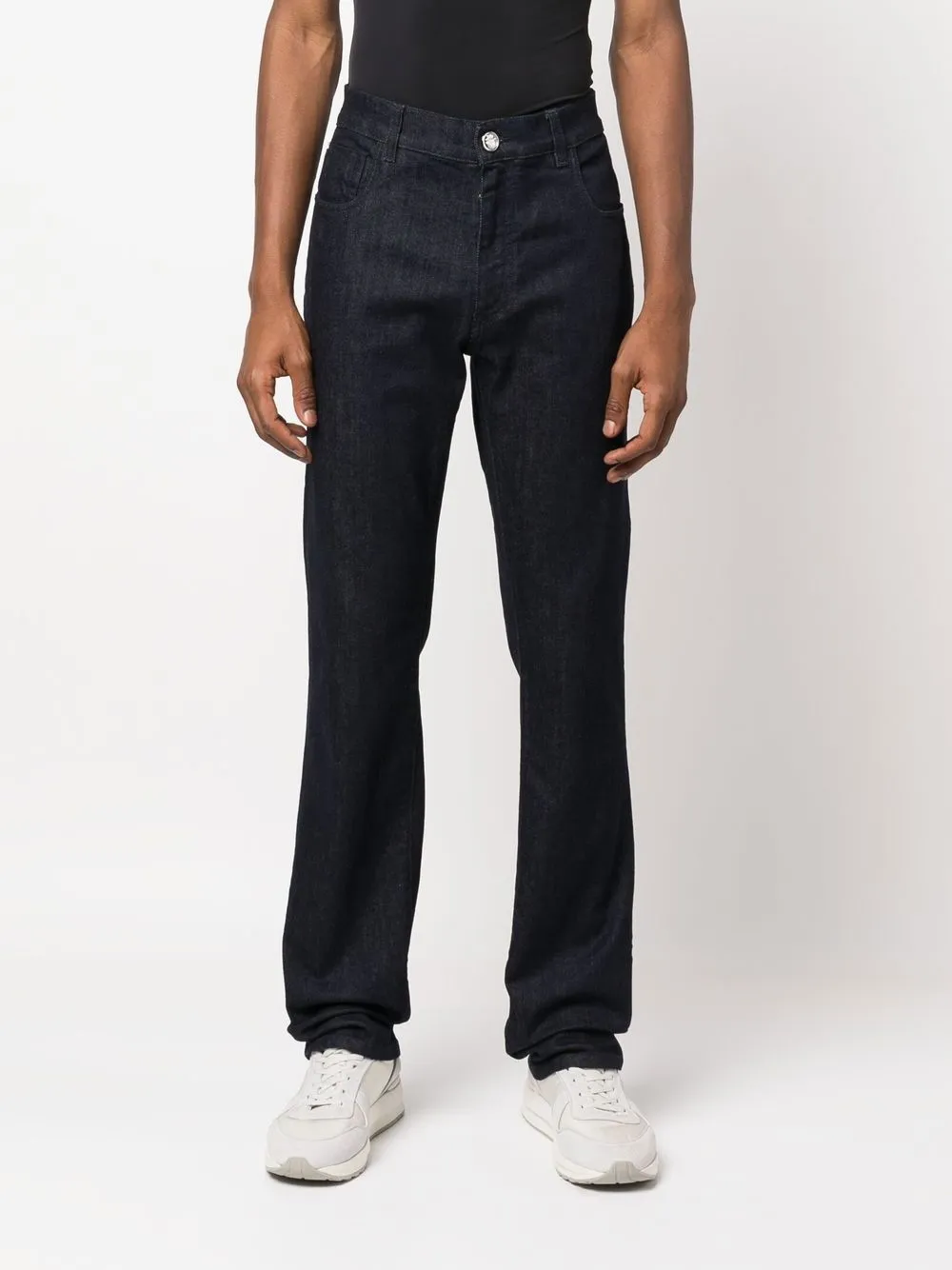  Billionaire Bootcut Jeans Mit Logo Stickerei   Blau 