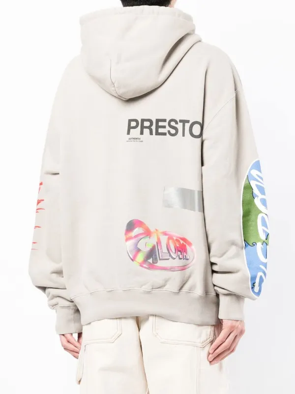 Heron preston hoodie grey on sale