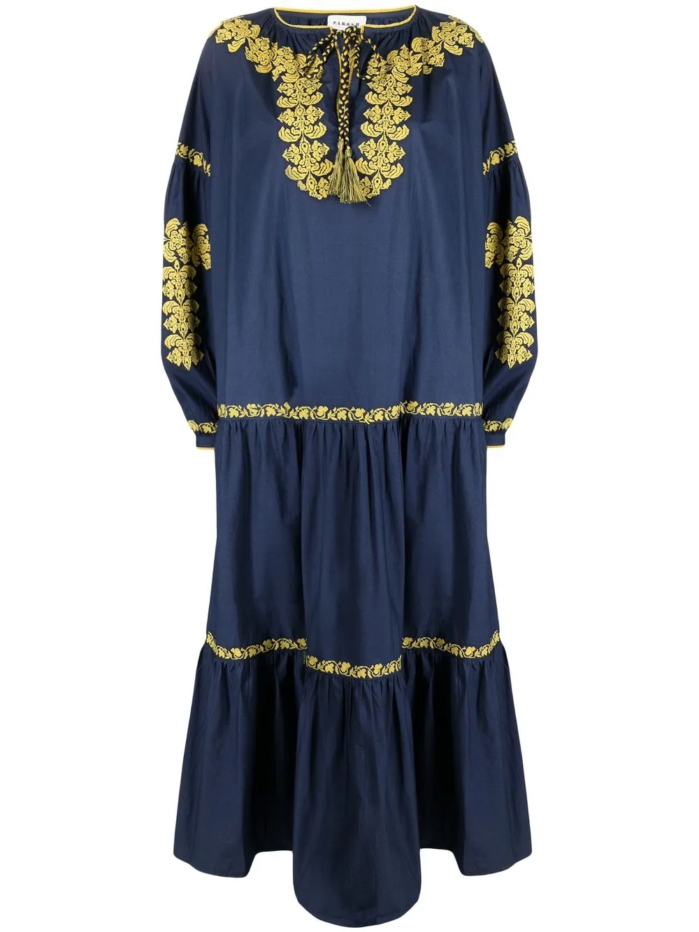 

P.A.R.O.S.H. long sleeve day dress - Blue