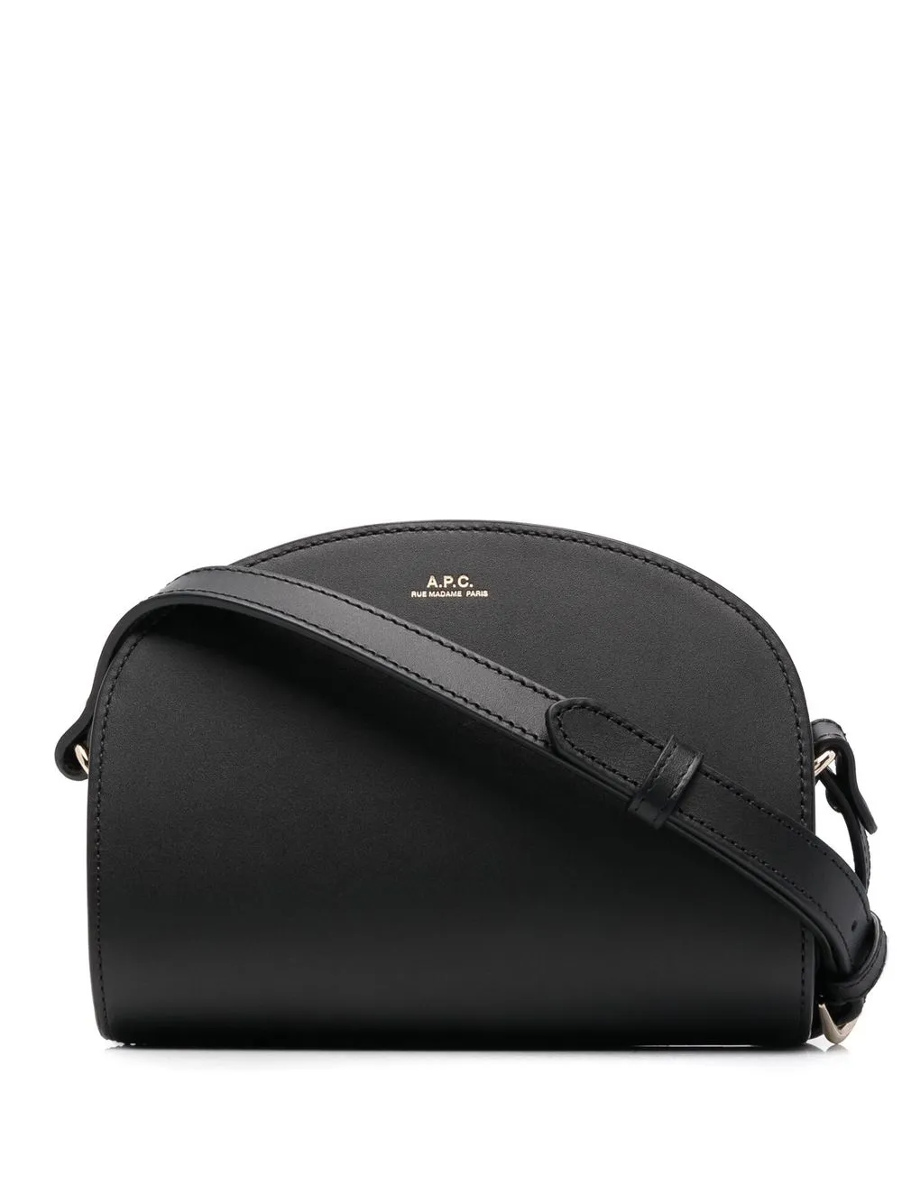 

A.P.C. bolsa crossbody Demi-lune mini - Negro