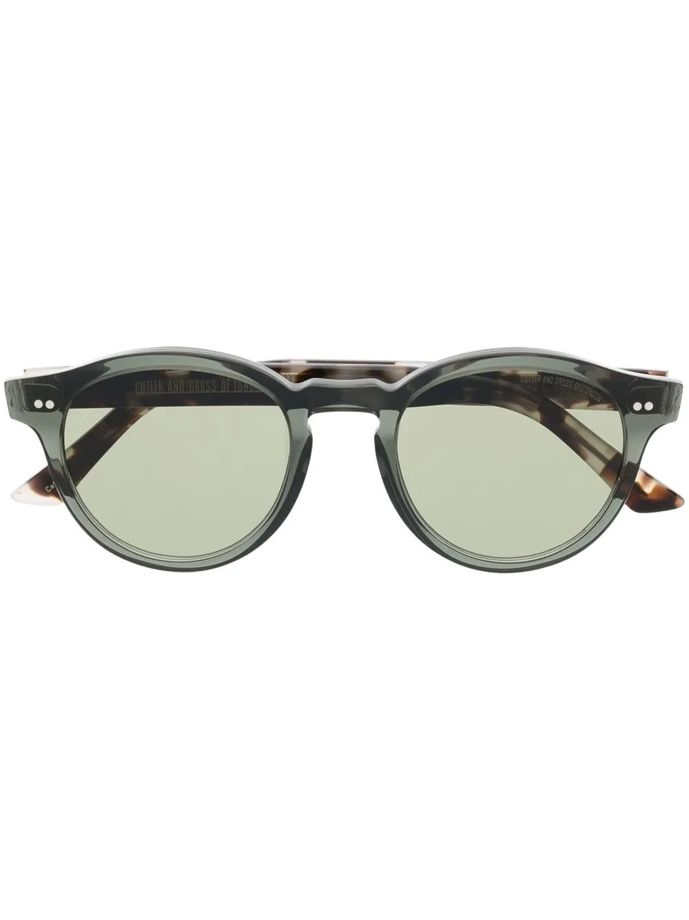 

Cutler & Gross lentes de sol con armazón redonda 1397 - Verde