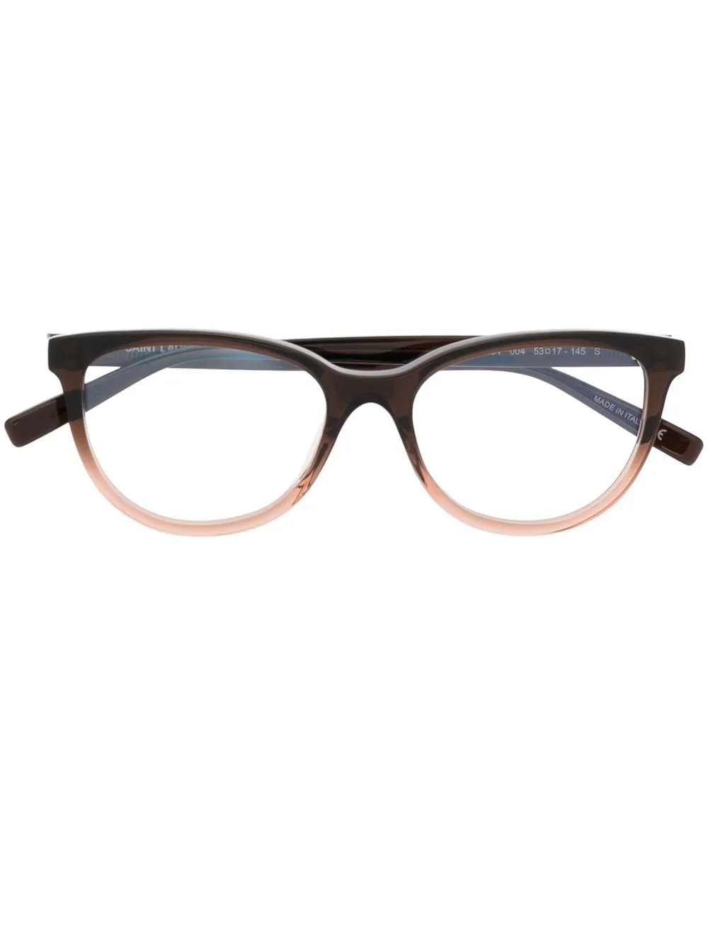 

Saint Laurent Eyewear gradient-effect square glass frames - Brown