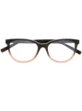 Saint Laurent Eyewear gradient-effect square glass frames - Brown