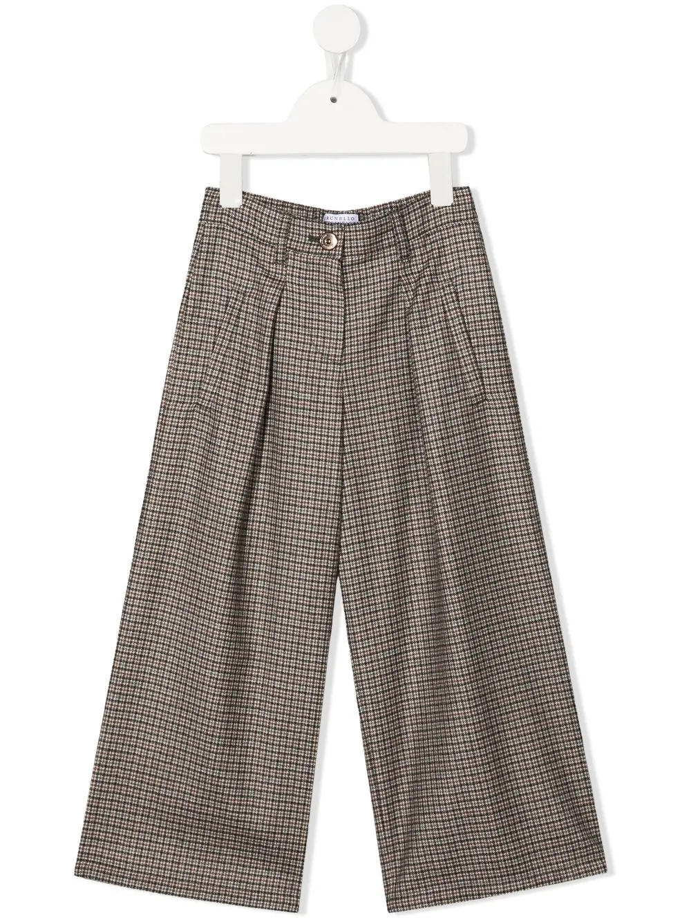 

Brunello Cucinelli Kids plaid-check print trousers - Brown