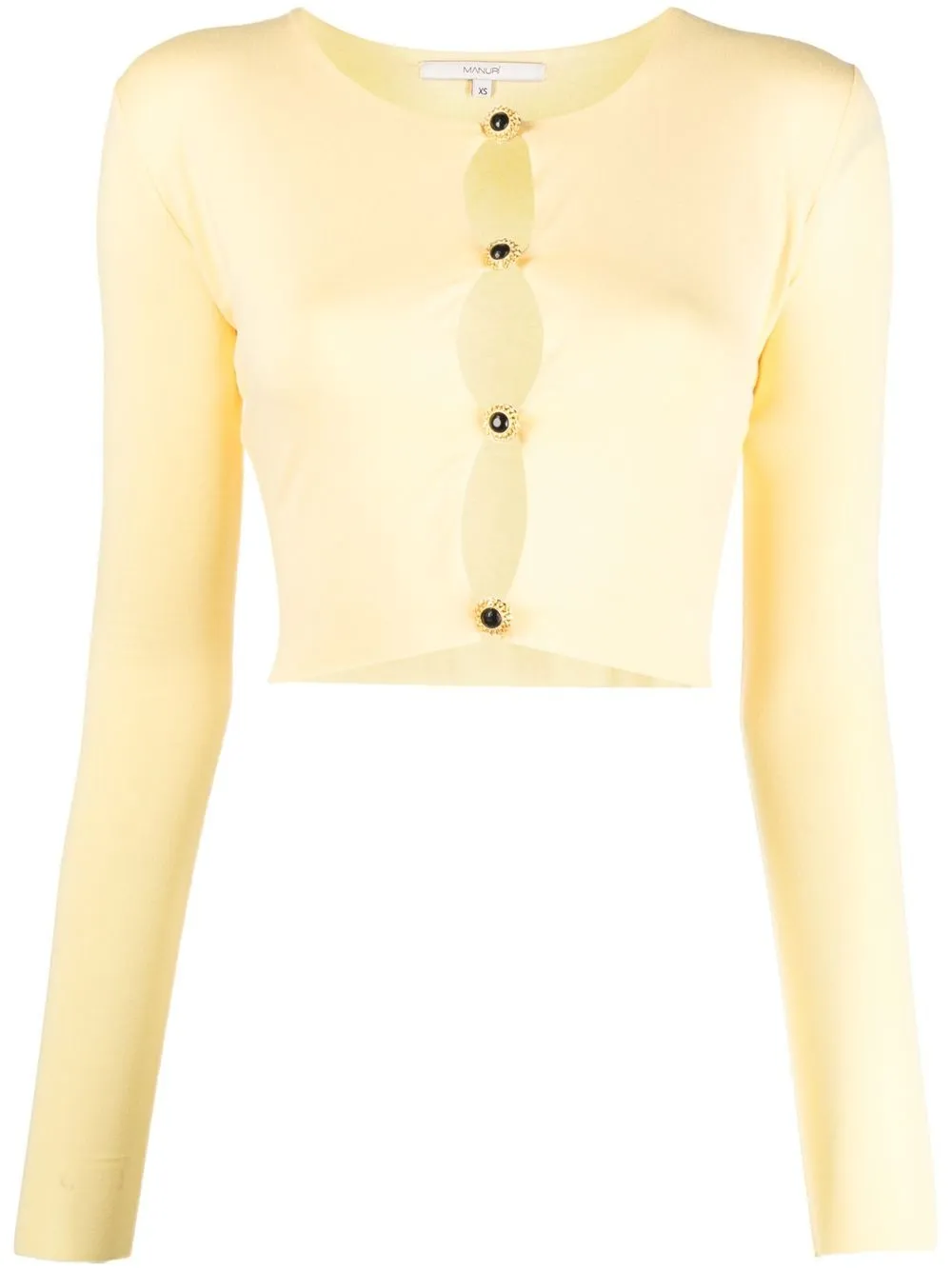 

MANURI blusa Jackie ajustada - Amarillo