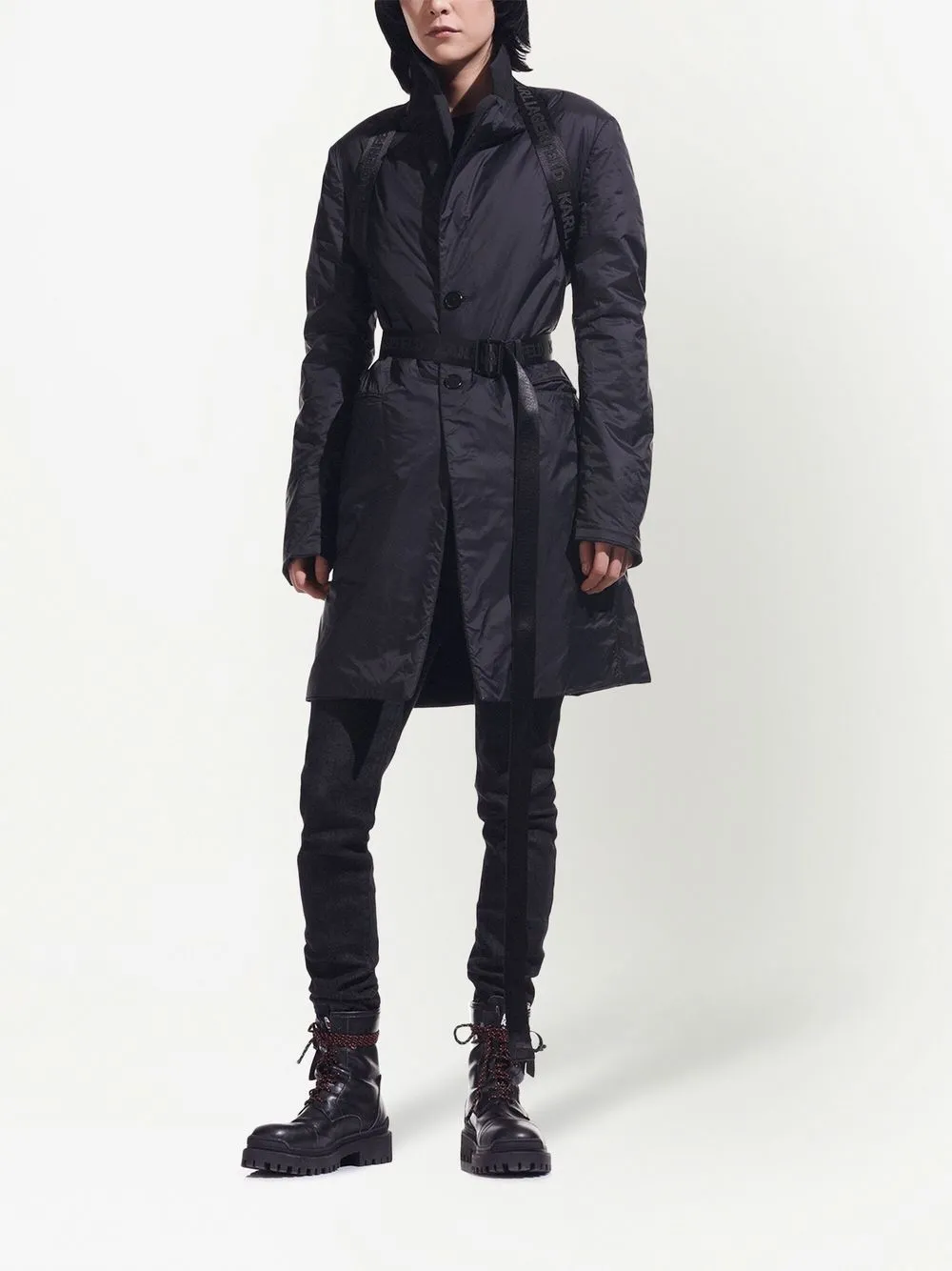 Karl Lagerfeld x Cara Delevingne Reversible Coat Farfetch