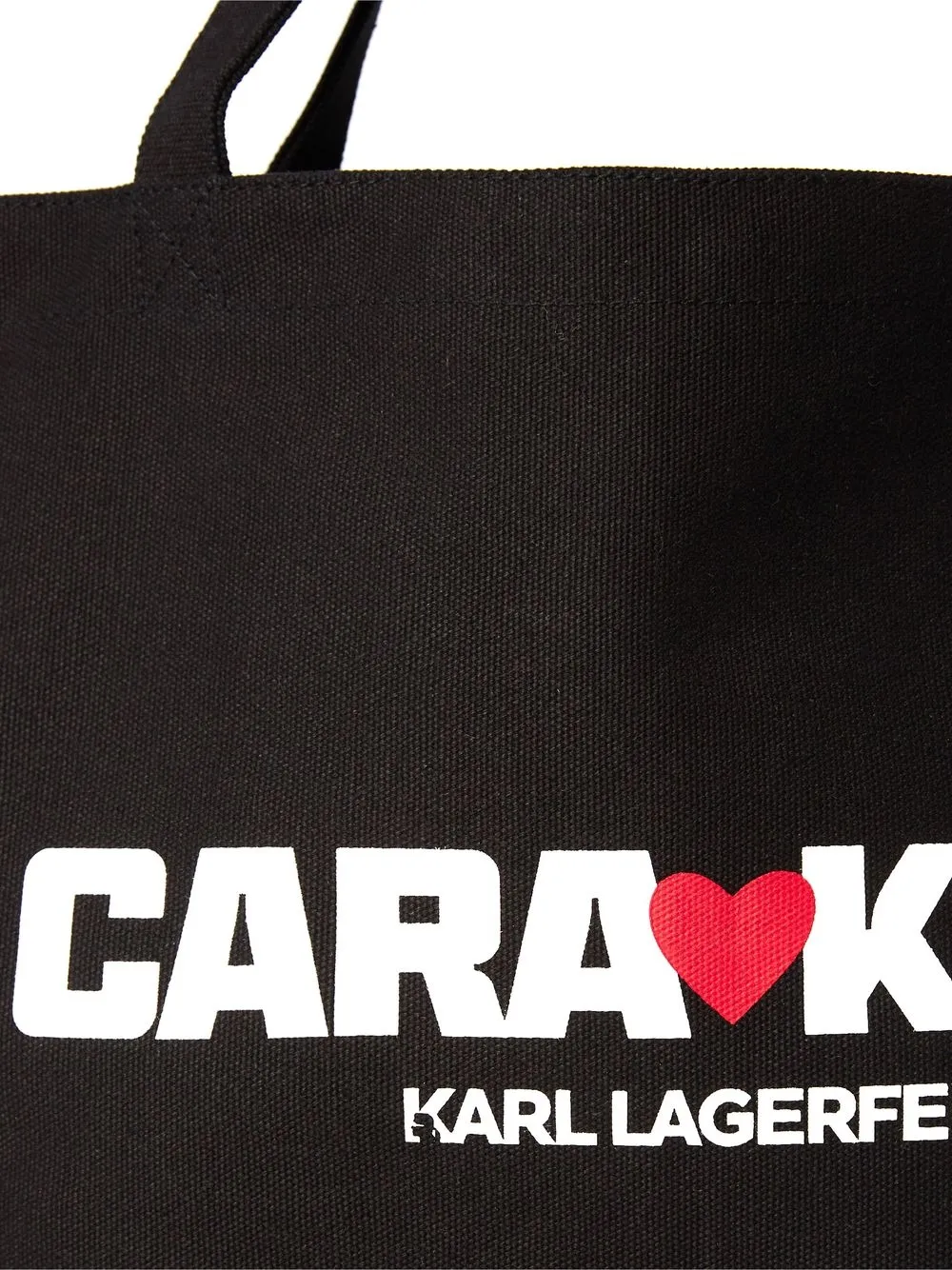 Karl Lagerfeld x Cara Delevingne Canvas Tote Bag Farfetch