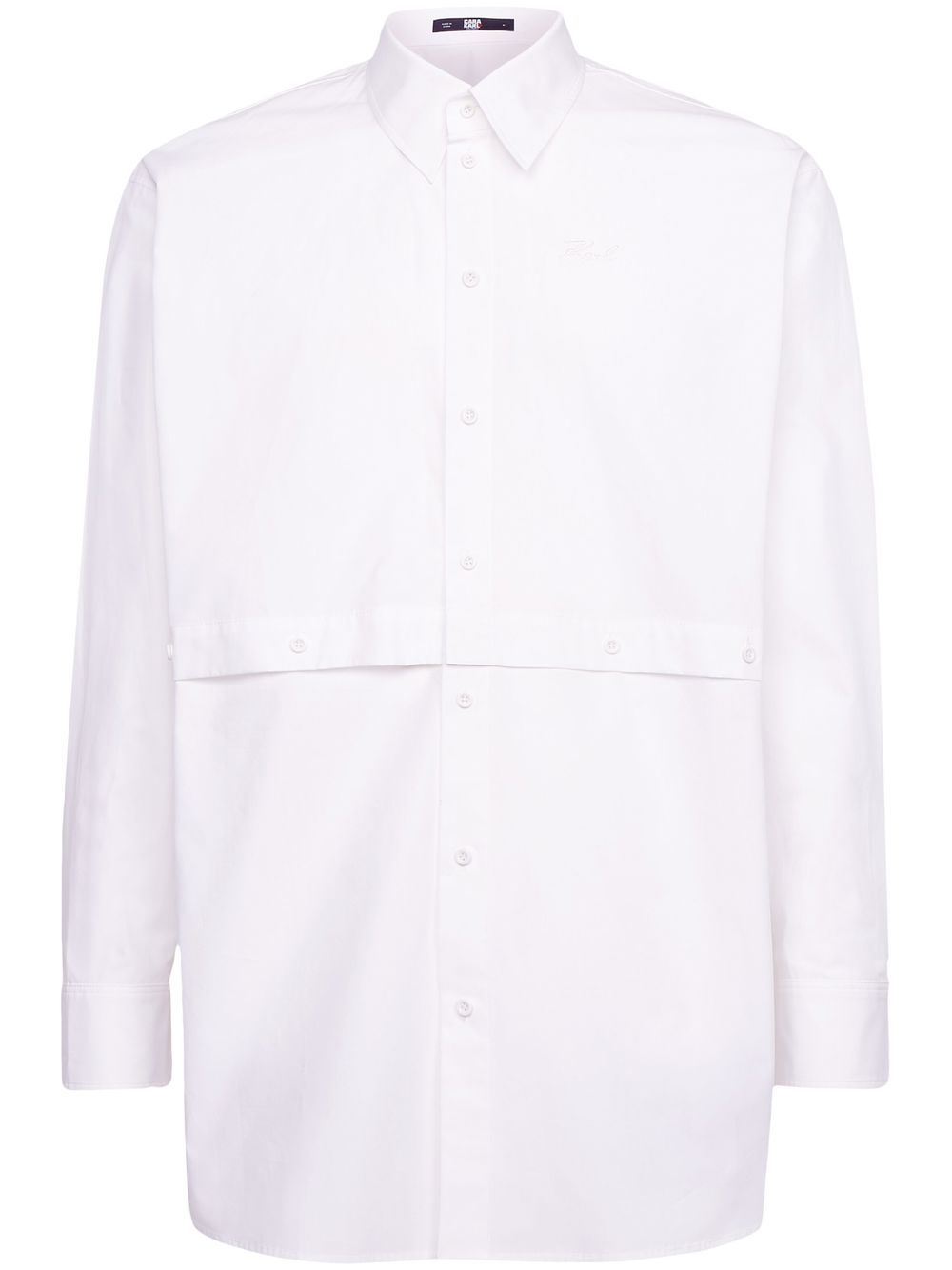 

Karl Lagerfeld camisa Transformer de Karl Lagerfeld x Cara Delevingne - Blanco