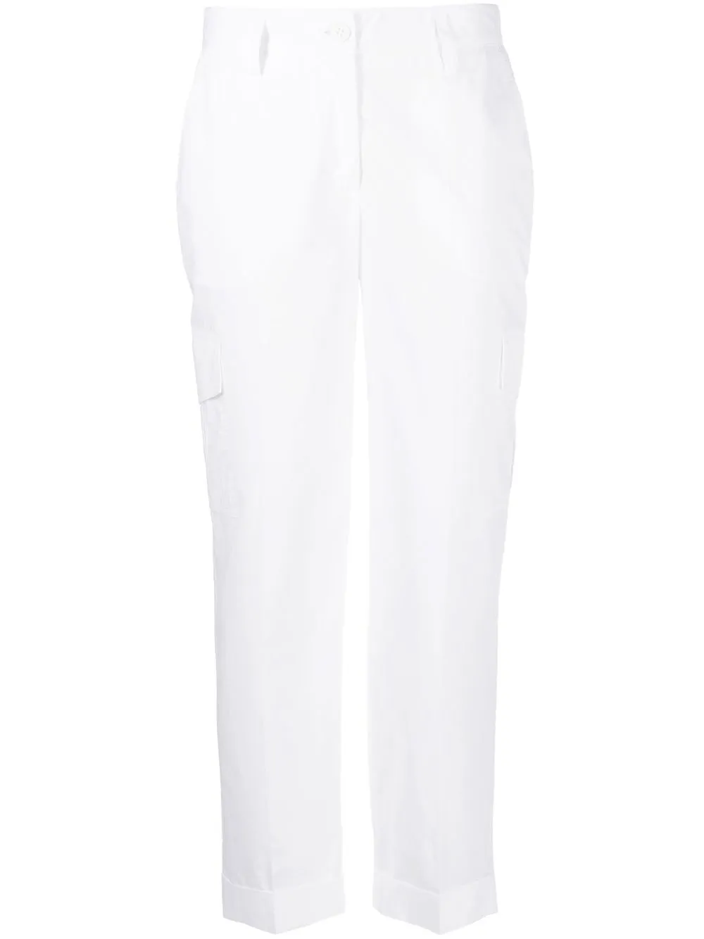

P.A.R.O.S.H. pantalones con tiro alto - Blanco