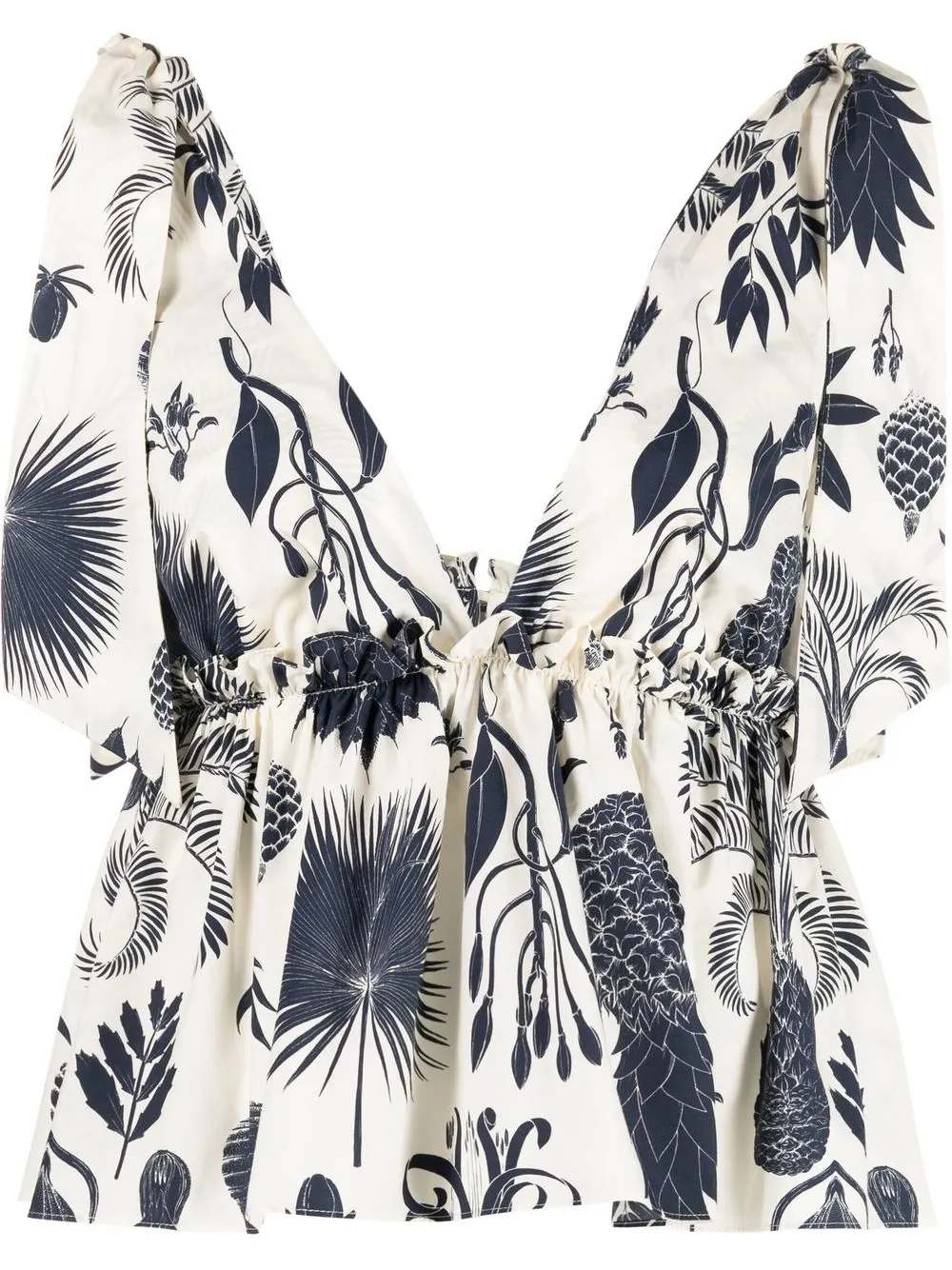P.A.R.O.S.H. blusa con pinas estampadas mujer Algodon XS Neutro