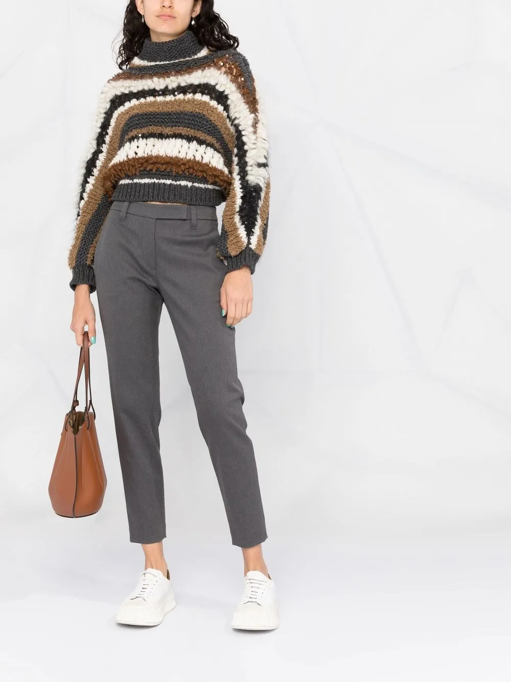 Brunello Cucinelli suéter con diseño color block | Suéteres | Image 2