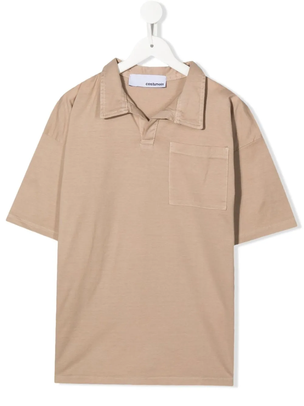 Costumein Teen Cotton Short-sleeve Polo Shirt In Neutrals