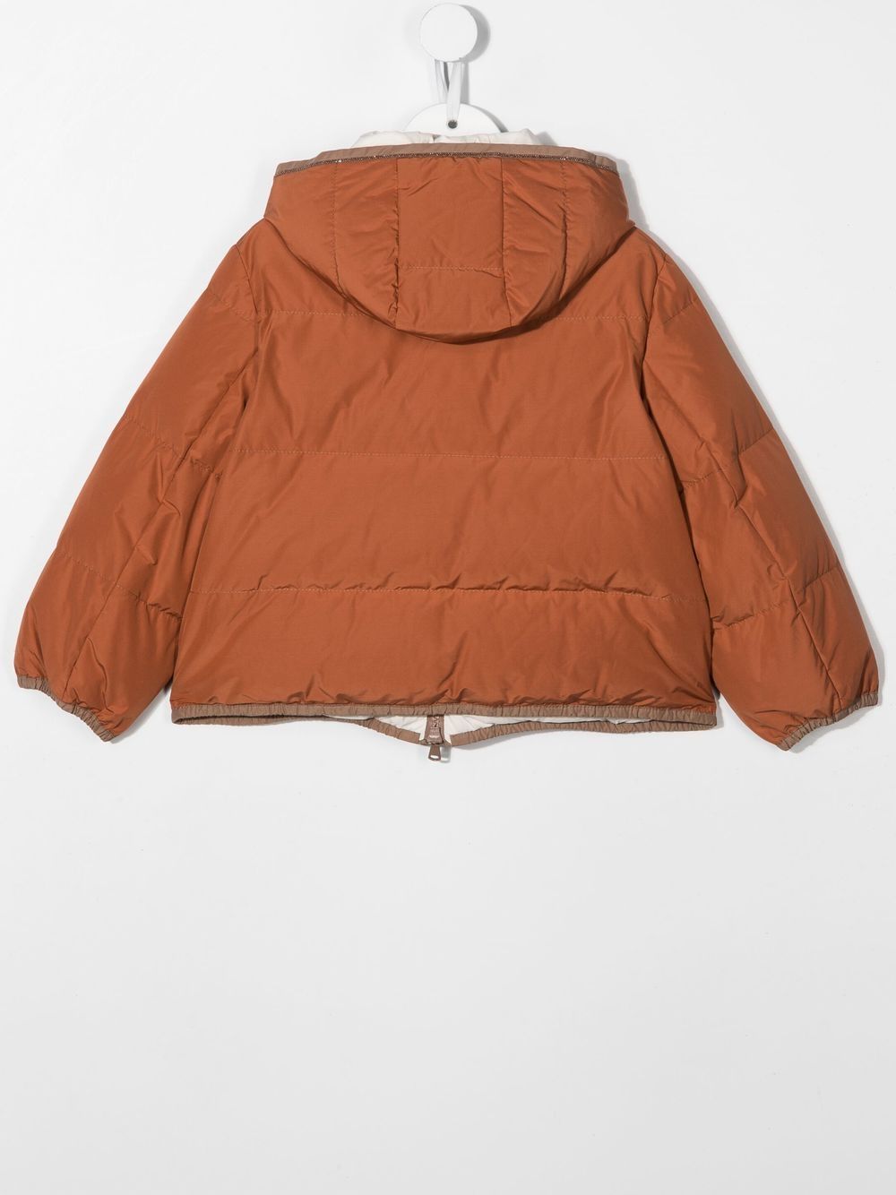 Brunello Cucinelli Kids Gewatteerd jack - Oranje