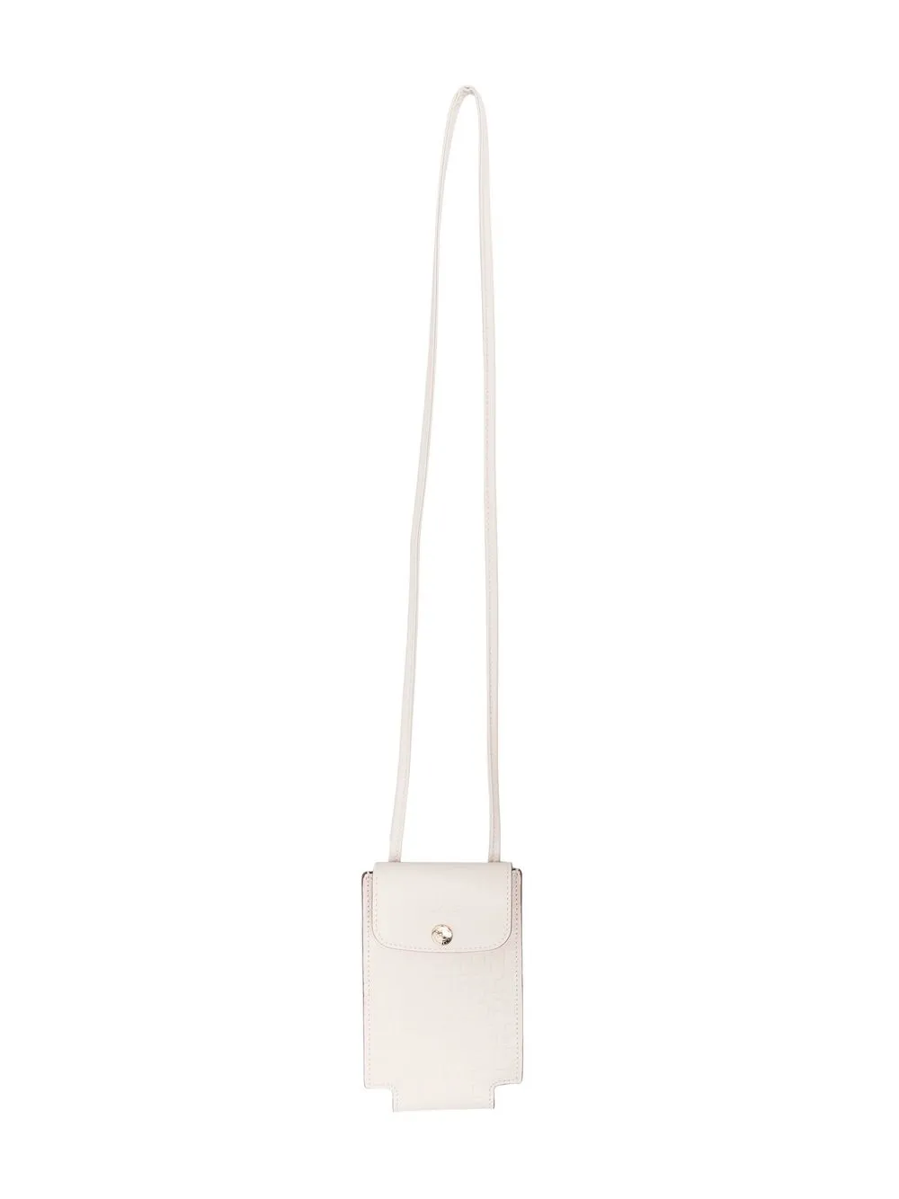Longchamp Le Pliage Leather Phone Case In Neutrals