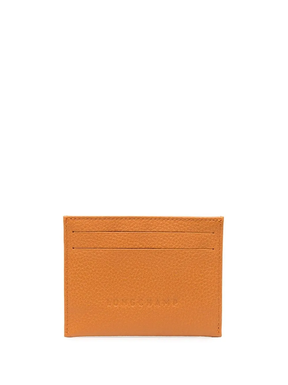 

Longchamp Le Foulonné leather cardholder - Orange