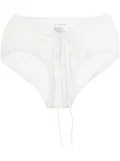 Christopher Esber drawstring-fastening bikini bottoms - White