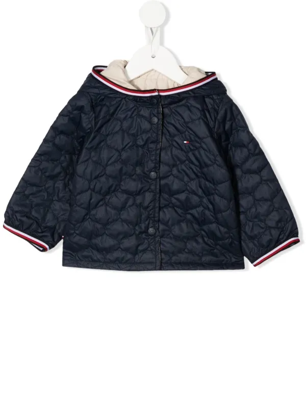 Tommy Hilfiger Junior Chamarra Capitonada Con Capucha - Farfetch