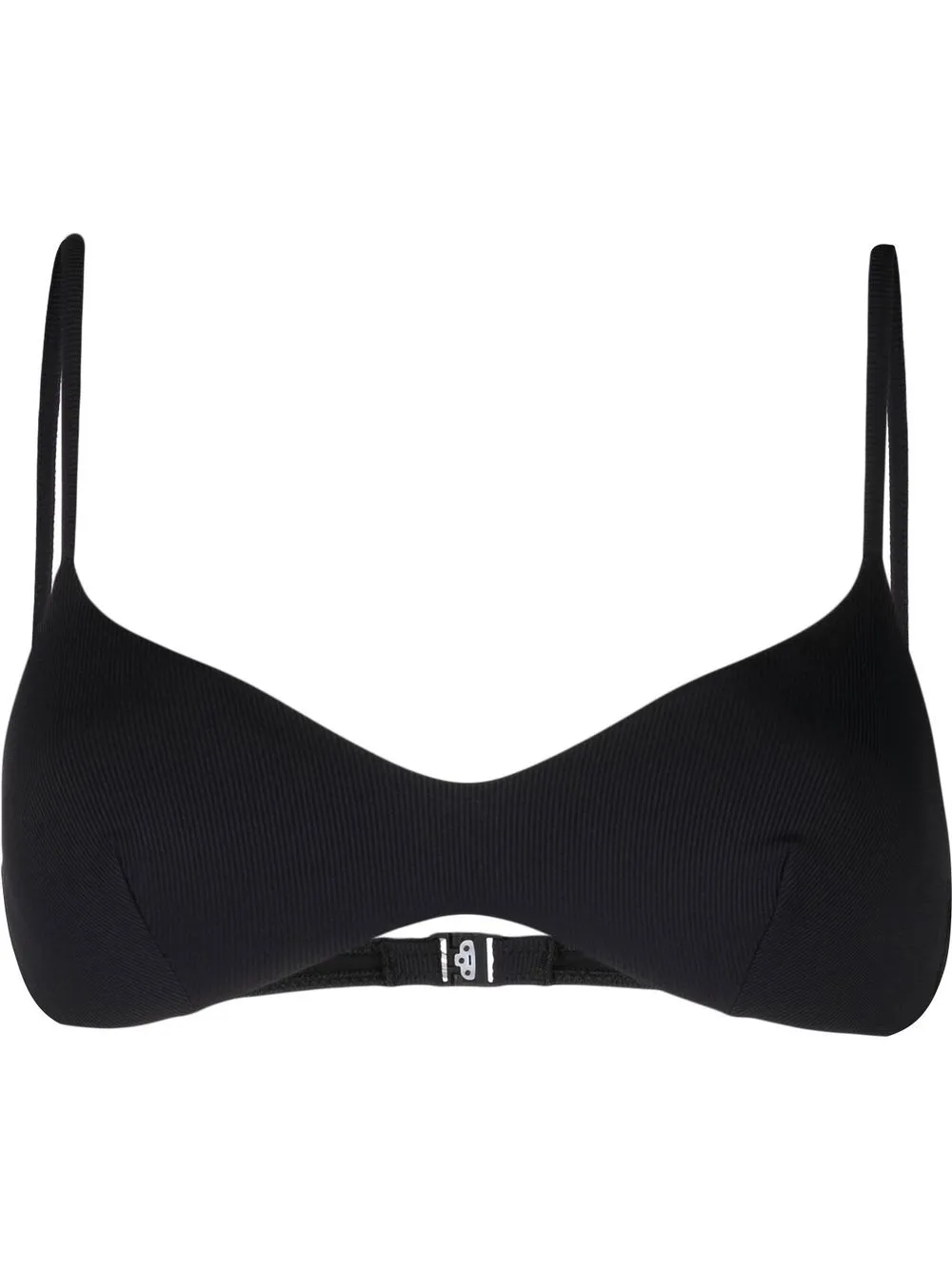 

MC2 Saint Barth top de bikini May de canalé - Negro