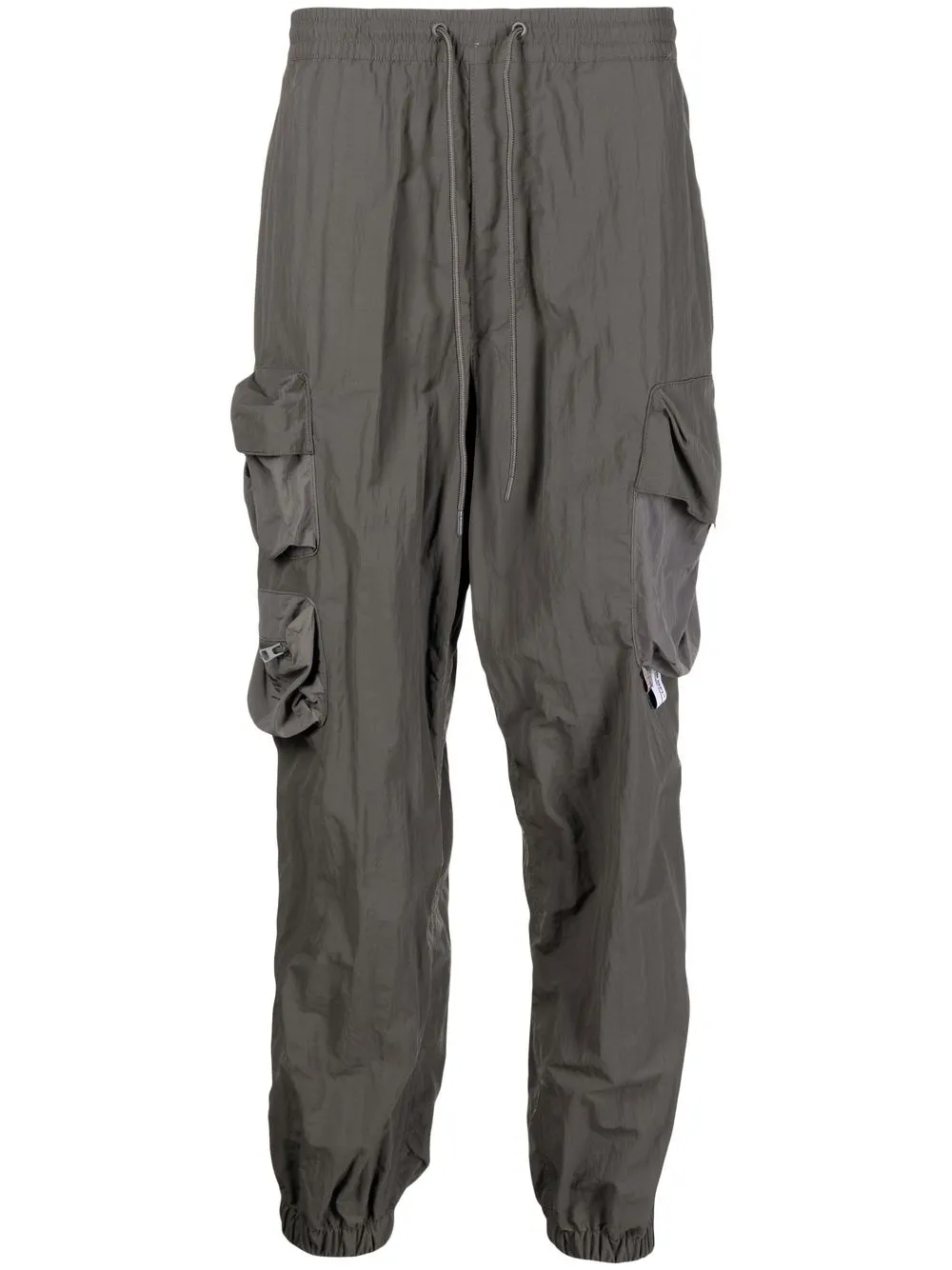 

Musium Div. pantalones cargo con cordones en la pretina - Gris