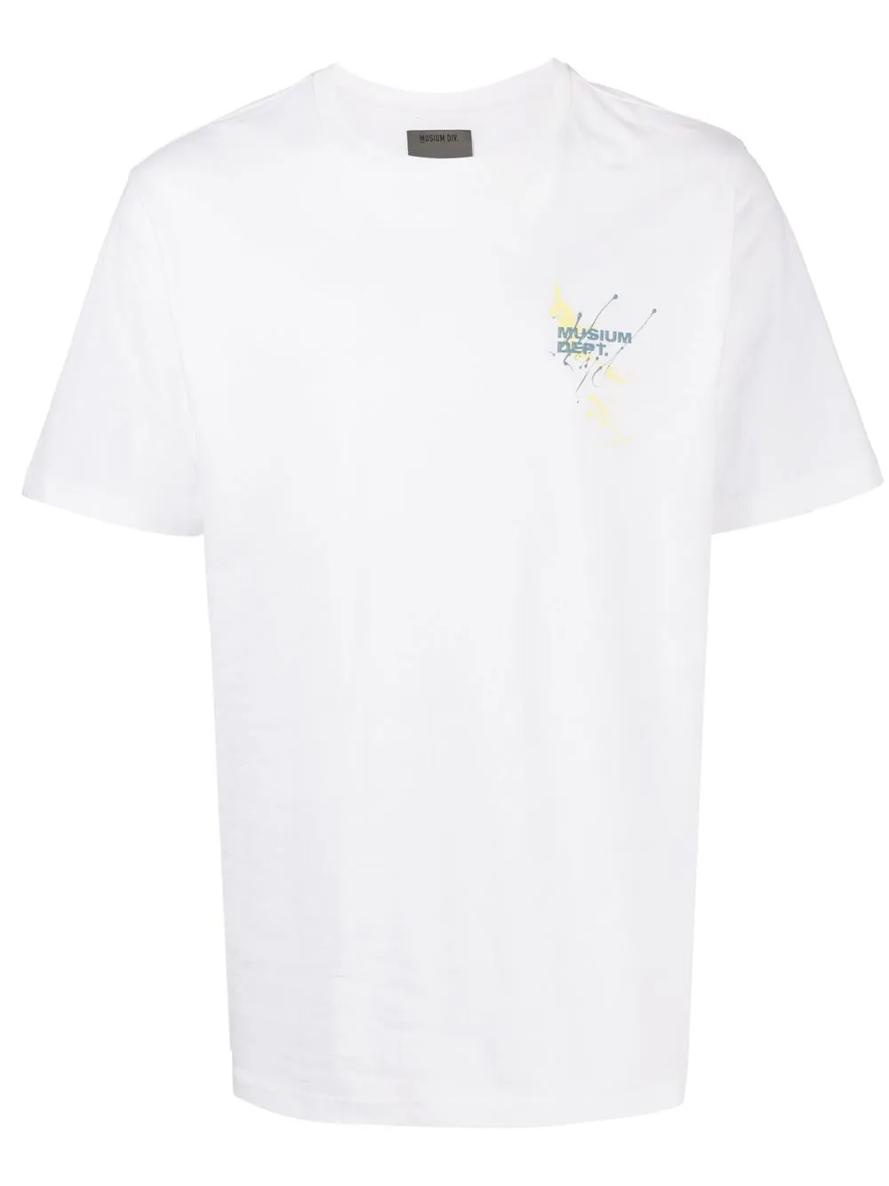 

Musium Div. playera con salpicaduras de pintura estampadas - Blanco