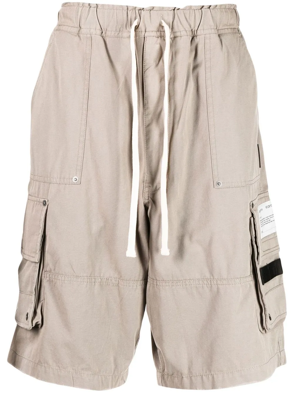 

izzue shorts cargo con cordones en la pretina - Gris