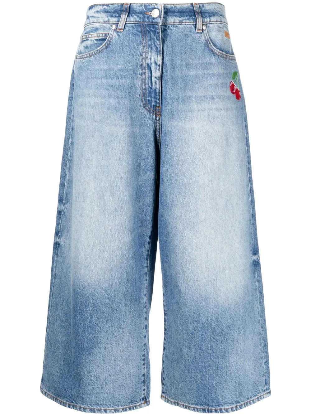 

MSGM mid-rise cropped jeans - Blue