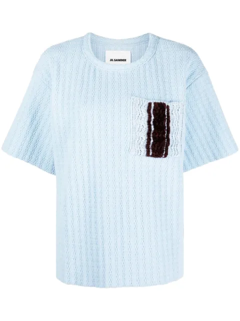 Jil Sander top tejido manga corta