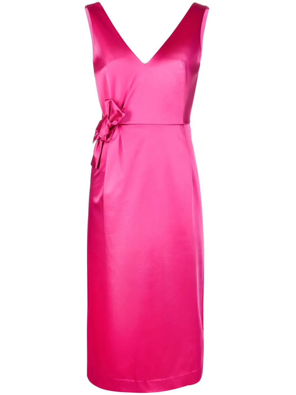 

P.A.R.O.S.H. vestido sin mangas con detalle de nudo - Rosado