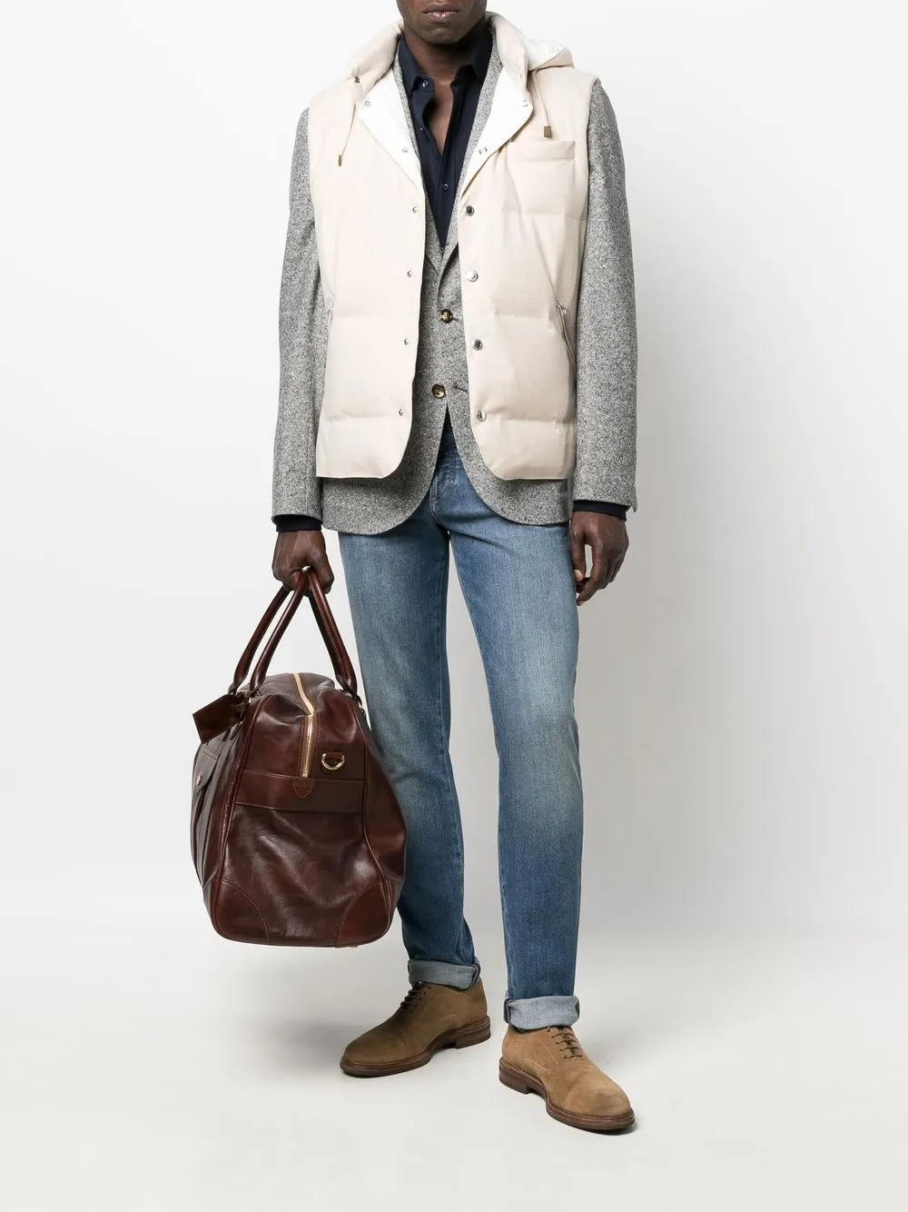 Brunello Cucinelli Jersey T-shirt - Blauw