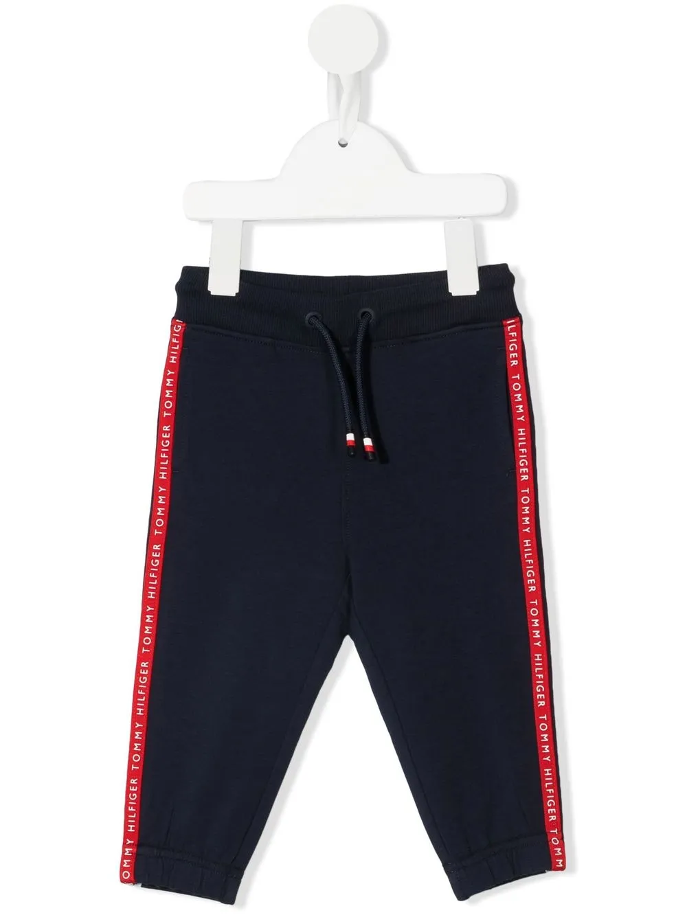 

Tommy Hilfiger Junior pants con franja del logo - Azul