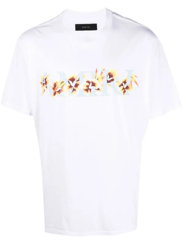 AMIRI Floral Print T-shirt - Farfetch