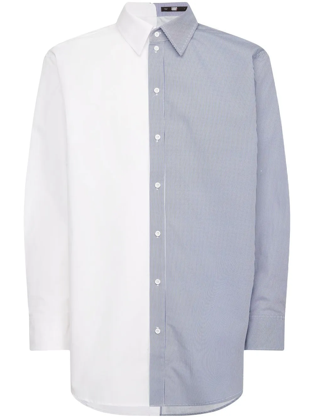 

Karl Lagerfeld camisa de dos tonos de Karl Lagerfeld x Cara Delevingne - Azul