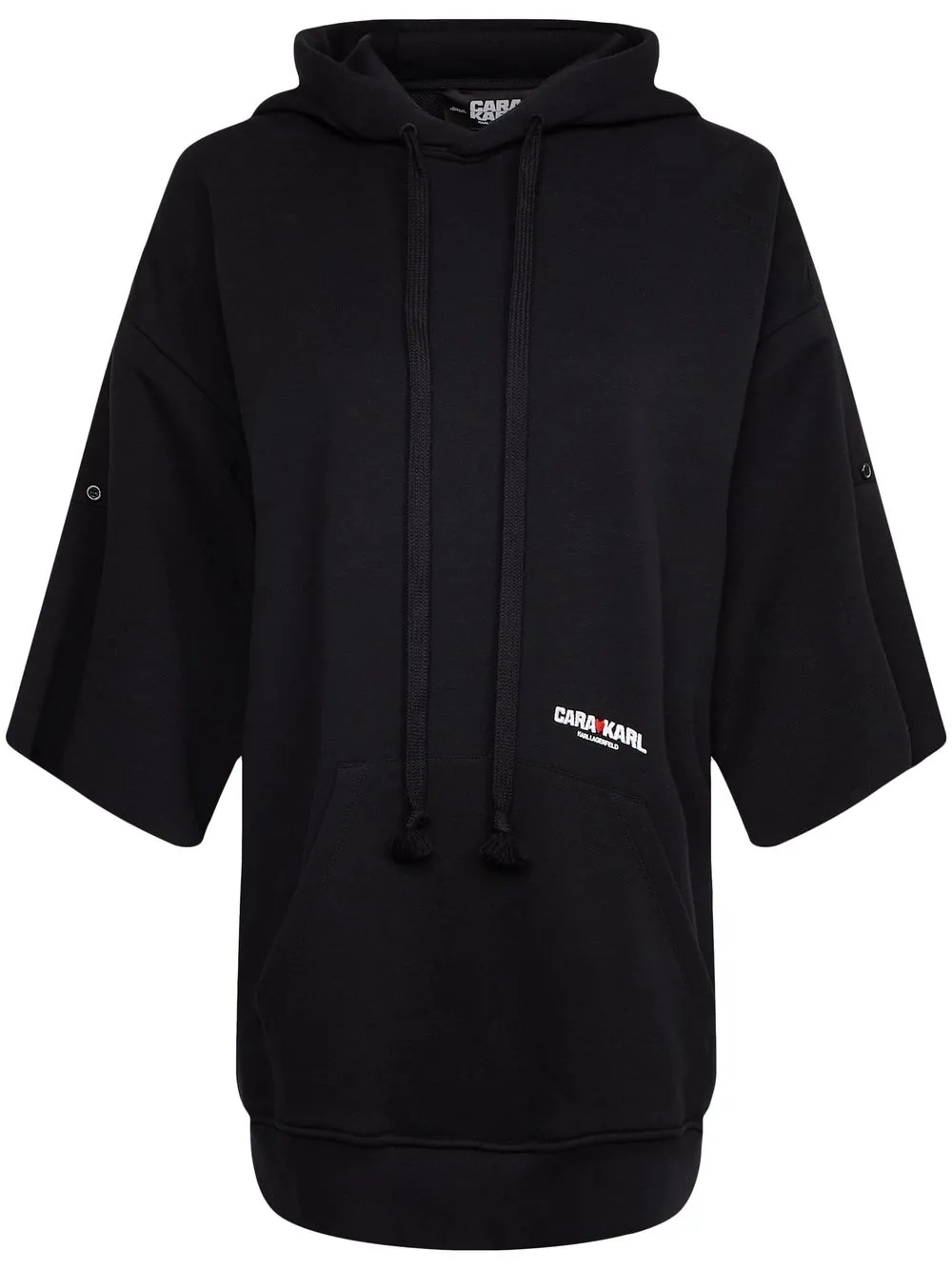 

Karl Lagerfeld hoodie oversize de Karl Lagerfeld x Cara Delevingne - Negro