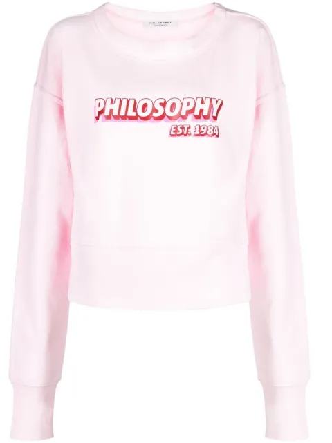 Philosophy Di Lorenzo Serafini logo-print cotton sweatshirt