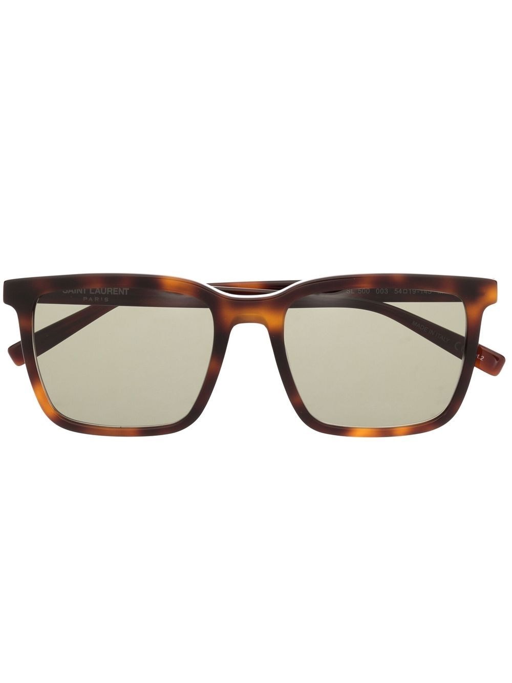 Saint Laurent Tortoise-shell Square-frame Sunglasses In Brown