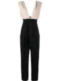 Brunello Cucinelli V-neck belted jumpsuit - Black