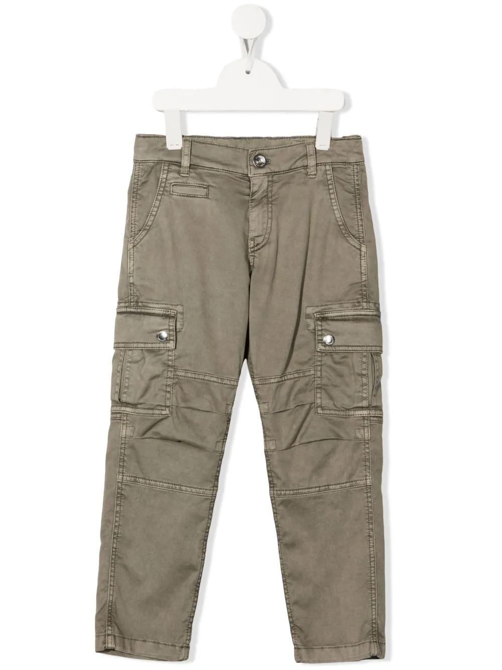 

Brunello Cucinelli Kids pantalones cargo slim - Verde