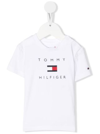 Tommy Hilfiger logo-print Short Sleeved T-shirt - Farfetch