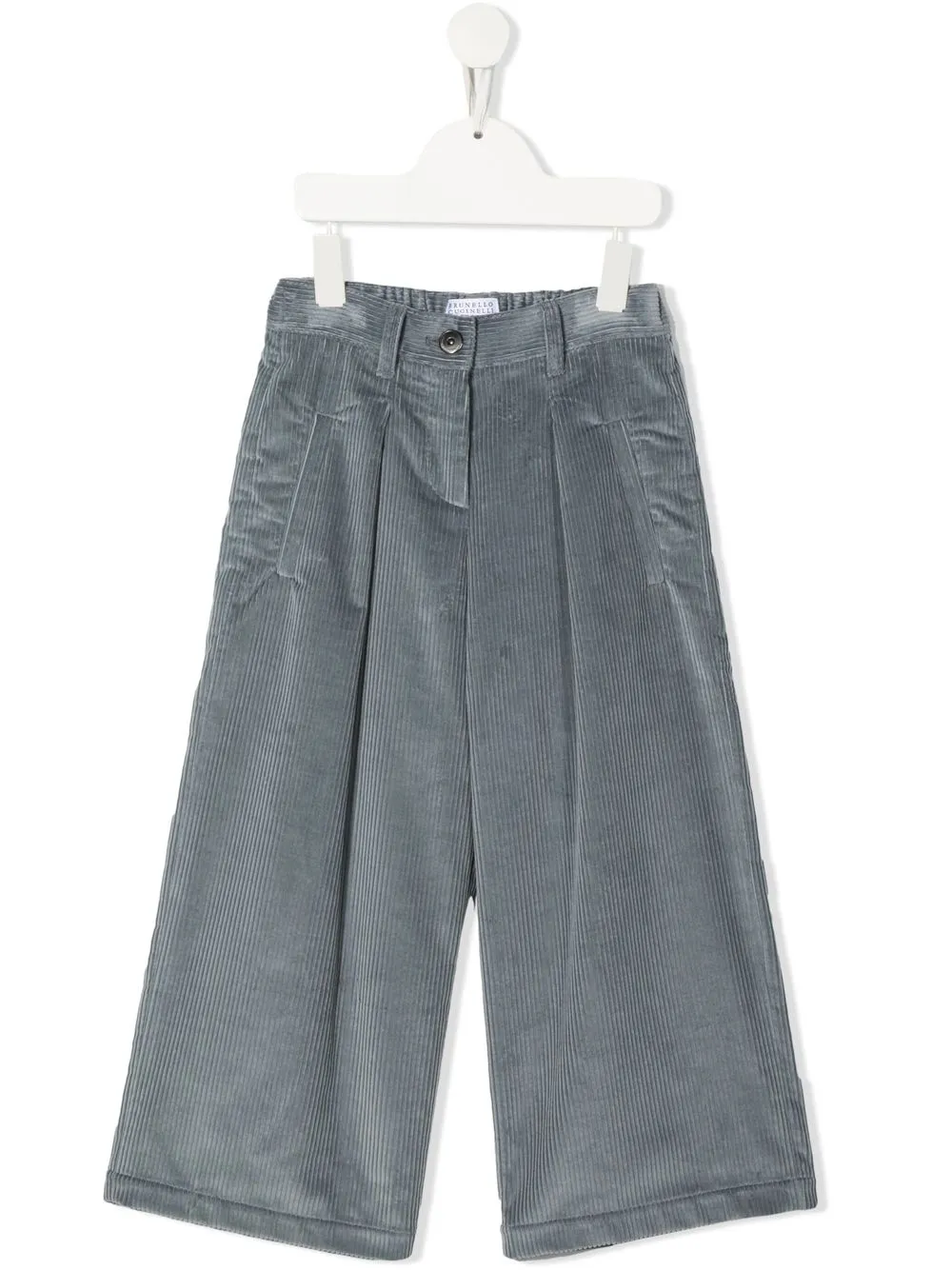 

Brunello Cucinelli Kids wide-leg corduroy trousers - Blue