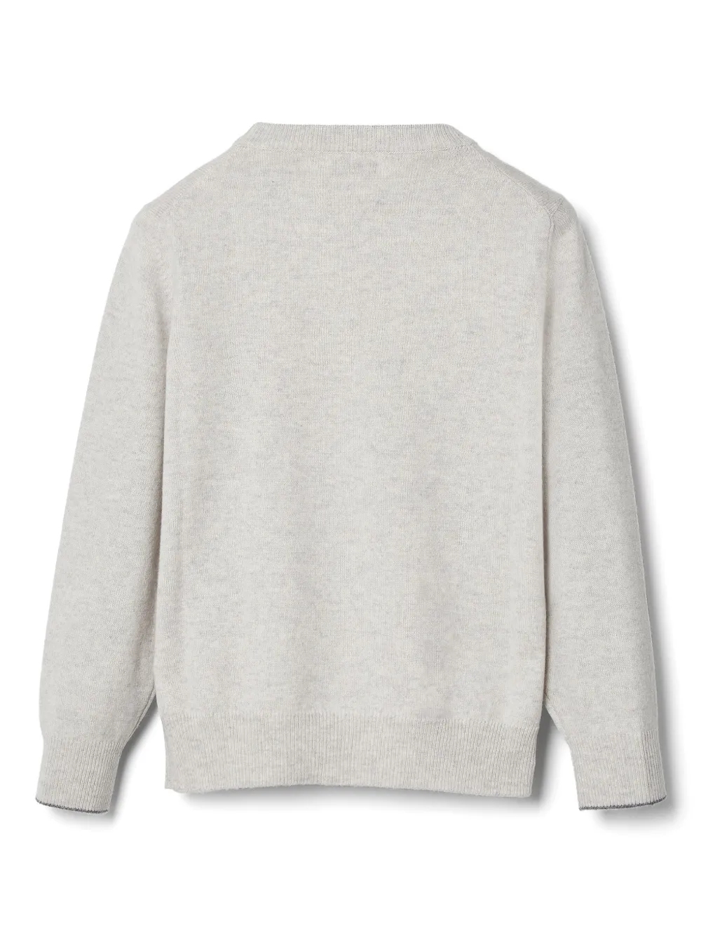 Shop Brunello Cucinelli Crew-neck Cashmere Sweater In Grau