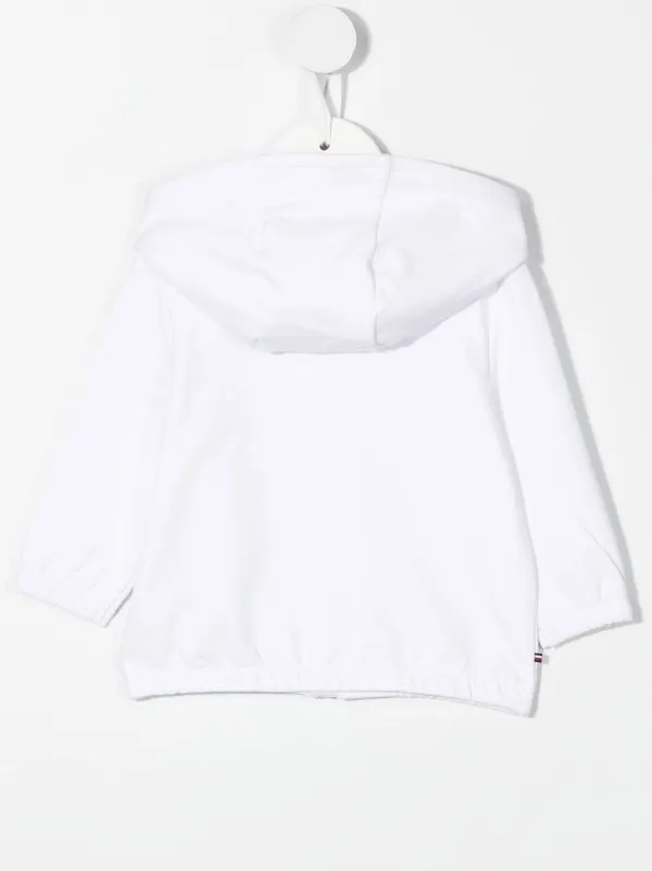 Tommy hilfiger white zip up online hoodie