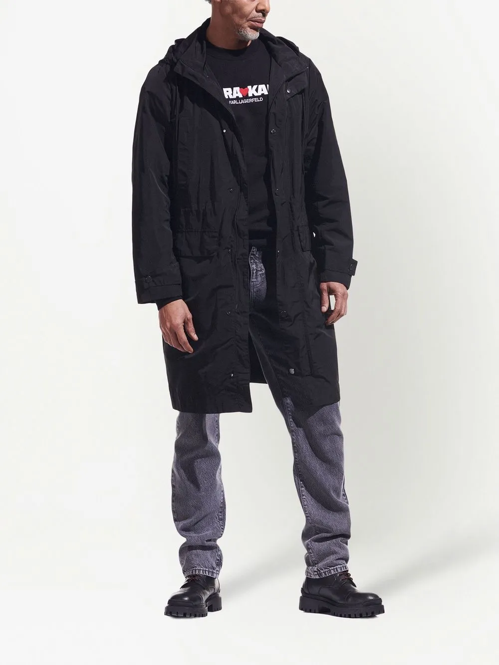 Karl Lagerfeld x Cara Delevingne hooded parka coat | Parkas | Image 2