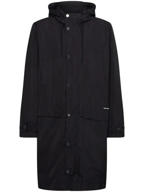 Karl Lagerfeld x Cara Delevingne hooded parka coat