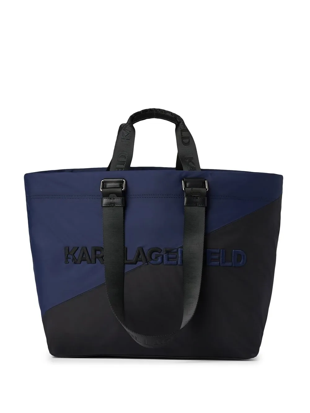 

Karl Lagerfeld x Cara Delevingne logo-embroidered tote bag - Black