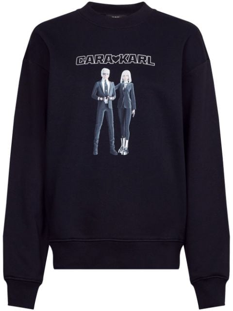 Karl Lagerfeld x Cara Delevingne Avatar sweatshirt