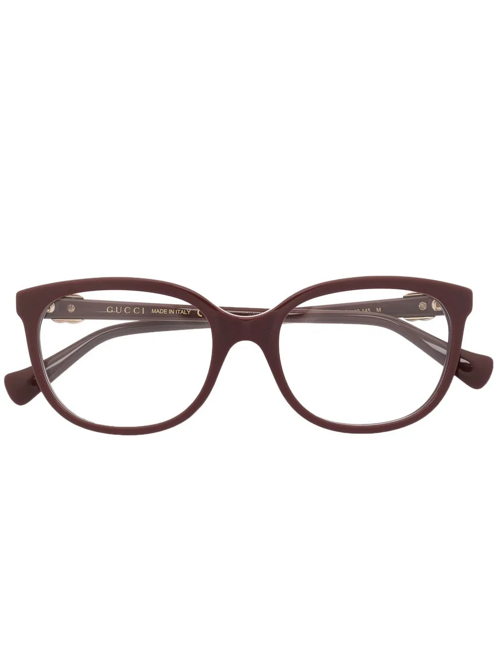 

Gucci Eyewear logo square-frame glasses - Brown