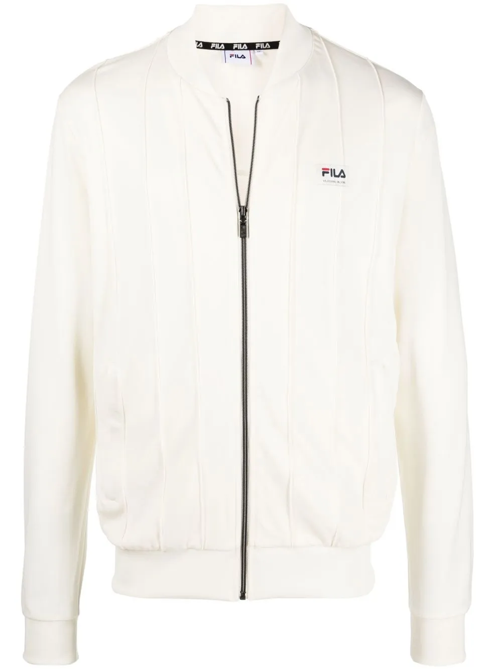 

Fila sudadera con detalle de alforzas y cierre - Blanco