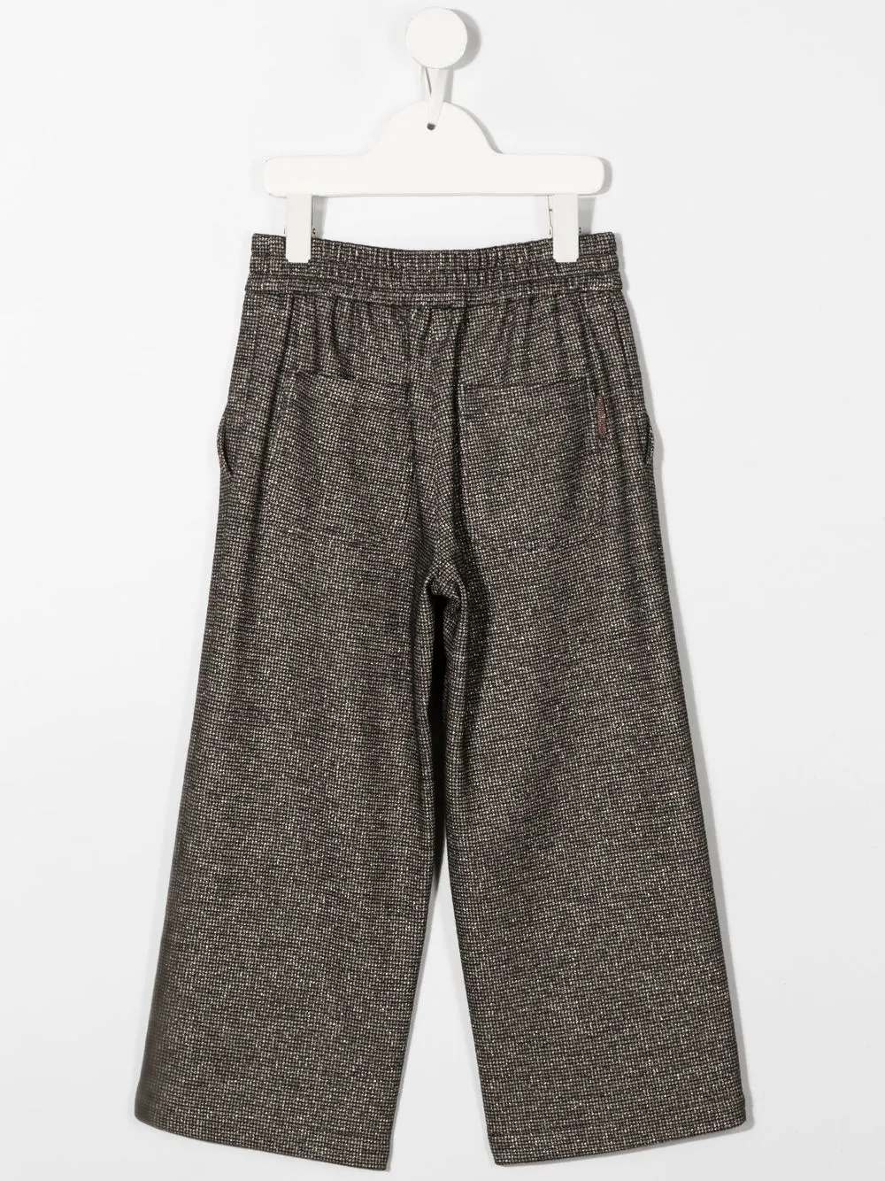  Brunello Cucinelli Kids Hose Mit Glitter Optik   Schwarz 