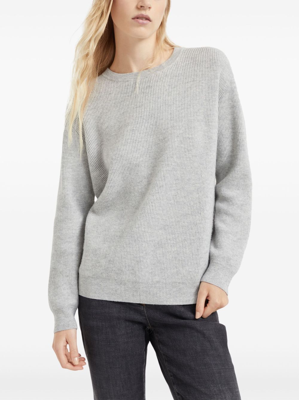 Brunello Cucinelli round-neck cashmere jumper Women